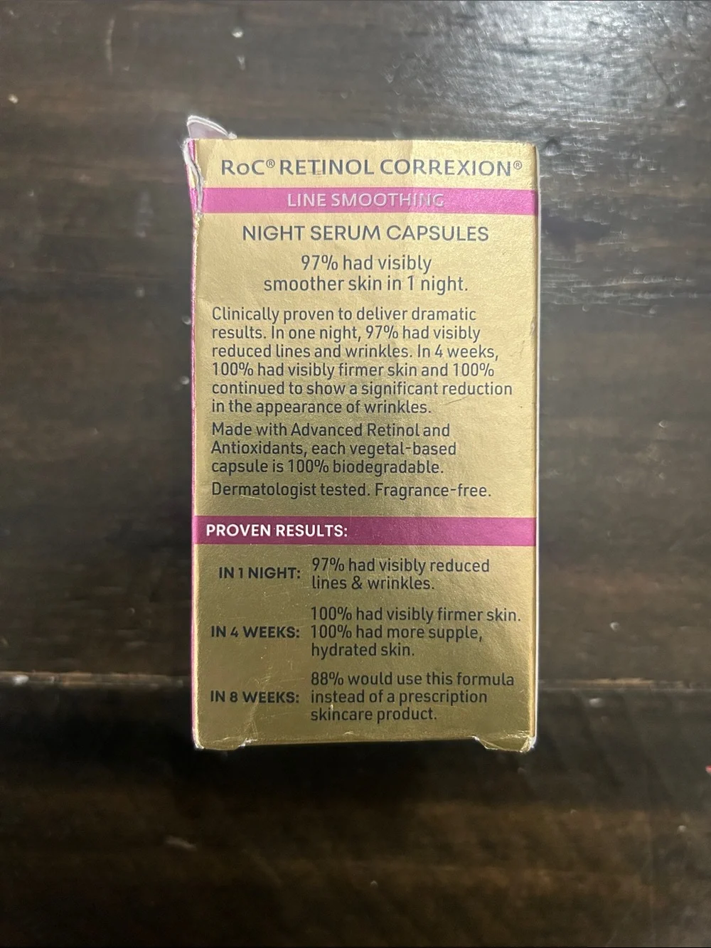 Retinol Correxion Night Serum Capsules - Gold